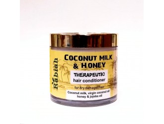 Rabiah coconut milk and honey hair conditioner cream 